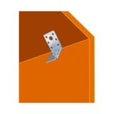 Ohbe Express Mobilya, Dolap Yatak Duvara Sabitleme Köşebent Bağlantı Aparatı L Demiri Gönye 4X4X4 cm (12 Adet) - 001-Beyaz - Option-1