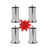 Ohbe Express Mobilya Kanepe Koltuk Çekyat Yükseltme Ayağı Kalın Diş M10 Krom Metal 10 cm 4 Adet - Option-1