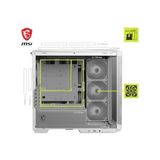 Ohbe Express Msı Mag Pano M100R Pz Whıte Temperli Cam 3X120MM 1X120MM Argb Fan Matx Beyaz Panoramik Gaming Bilgisayar Kasası - 1 GB - Acı Kahverengi - Option-1