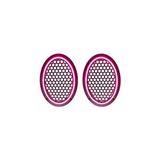 Ohbe Express Neon Işıklı (6x9) Inç Kaliteli Plastik Hoparlör ve Midrange Kapağı - 2 Adet - Pembe - 0 - Siyah