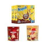 Ohbe Express Nesquik Kakaolu Süt 6'lı Paket x 3, Nescafe 3'ü 1 Arada Original Çözünebilir Kahve Karışımı 10'lu Paket x 2, Nescafé 3'ü 1 Arada Sütlü Köpüklü Çözünebilir Kahve Karışımı 10'lu x 1 - Option-1 - Var