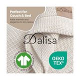 Ohbe Express Organik Pamuk Örgü Battaniye – Gots Sertifikalı, Hafif, Nefes Alabilir ve Rahat Yapısıyla Kanepe, Yatak ve Ev Dekorunda Tarzı (Naturel, 130X150 Cm) - 0,10 kg