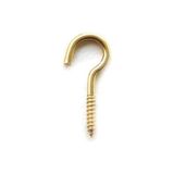 Ohbe Express Piton Kanca Seti - Paket, Vidalı Soru Işareti Askı, Ahşap ve Duvar Için Metal Vidalı Kanca, Avize, Saksı ve Avadanlık Askısı, Sarı Çinko Kaplama (20X80) - Option-1 - -50 C