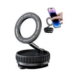 Ohbe Express Plentiful Manyetik Araç Telefon Tutucu 360 Derece Dönebilir Araç Cam Ayna Uyumlu K11 - Option-1 - 000-Siyah