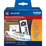 Ohbe Express Ql Etiket Yazıcıları Için Orijinal DK-2246 Etiket Kağıdı - Beyaz Kağıt Üzerine Sürekli Uzunluk Siyah, 4" x 100" (103 mm x 30,4 M) - Altın
