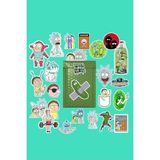 Ohbe Express Rick And Morty Sticker Paketi/bullet Journal Defter Çıkartma Ajanda Laptop Etiket, 6874966878946874