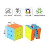 Ohbe Express Rubik Zeka Sabır Küpü Neon Renkler 3 x 3 x 3