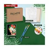 Ohbe Express Sayılarla Boyama Tuval Seti Fırça Boya Dahil (Çıtalı) 40X50 cm - Taş Ev - 001-Renkli