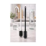 Ohbe Express Silikon Şişe Fırçası 31 cm – Uzun & Esnek Tasarım | Çizmez, Koku Tutmaz | Ergonomik Sap | Şişe, Matara ve Termos Temizleme Fırçası (Beyaz) - 02Y-Yeşil - Option-1