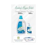 Ohbe Express Sıvı Sabun 500 Ml, Çamaşır Deterjanı 2 Lt ve Çamaşır Sulu Yüzey Temizlik 100'LÜ - 0,25 gr