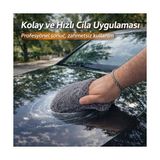 Ohbe Express Sogud 4 Parmak Cila Eldiveni Mikrofiber – Araba Pasta Cila Uygulama Pedi, Wax Pad, Ultra Emici, Çizmez Boya Koruma, Yıkanabilir Tekrar Kullanılabilir Parlatma Eldiveni - Option-1