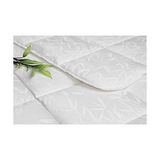Ohbe Express Taç Bambu Çiçek DESENLI%100 Pamuk Bebek Yorgan, Beyaz, Bebek - 2328M - 1 x 32 x 27 cm