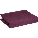 Ohbe Express Taç Basic Düz Polyester Yatak Örtüsü, Mor, Tek Kişilik - 10 x 10 cm