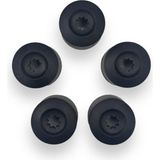 Ohbe Express Tekerlek Jant Bijon Kapağı 5 Adet 1K0601173 Vw Jetta ile Uyumlu 2011-2014 - (ClearEyelets)Black-RadiantOrchid - 13 inç