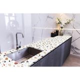 Ohbe Express Tezgah Üstü Kaplama Folyosu Mutfak Tezgahı Kaplama 70 cm x 1 Metre - Option-1 - -50 C