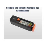 Ohbe Express Tfa Dostmann Pil Test Cihazı Batterycheck, 98.1126.01, Piller ve Aküler Için (Aaa,aa,c, D), Düğme Pil, Blok Pil, Şarj Durumu/volt Göstergesi, Kolay ve Hızlı, Siyah - Option-1