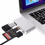 Ohbe Express Type C USB 3.1 Kart Okuyucu, Sd Microsd Tf Hub, Çevirici Dönüştürücü Adaptör - Option-1