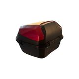 Ohbe Express Wheelıe XT08-BR 32 Litre Motosiklet Arka Çanta Koyu Kırmızı Parlak Su Geçirmez Abs Çift Kilitleme Üniversal - 0 - 3 Yaş - 0 - Siyah