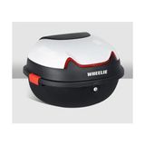 Ohbe Express Wheelıe XT11-W 28 Litre Motosiklet Arka Çanta Beyaz Parlak Su Geçirmez Abs Top Çift Kilitleme Üniversal - 0 - 3 Yaş - 0 - Siyah