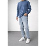 Ohepmoda Boyfriend Kalıp Lazer Erkek Kot Pantolon - Açık Mavi - 33
