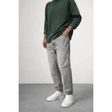 Ohepmoda Boyfriend Kalıp Lazer Erkek Kot Pantolon - Gri - 32