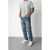 Ohepmoda Boyfriend Kalıp Lazer Erkek Kot Pantolon - Koyu Mavi - 32