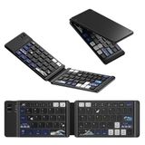 OHY Mini Bluetooth Klavye Kablosuz Katlanabilir Klavye, Şarj Edilebilir Bluetooth Klavye Taşınabilir Cep Boyutu Klavye, MAC/iOS, Windows, Android Akıllı Telefonlar, Tabletler, Dizüstü Bilgisayarlar