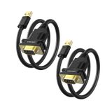OIKWAN USB'den RS232'ye Seri DB9 Erkek Kablo, 2'li Paket