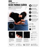 Oil Company Soft Kesik Parmak Eldiven OC0039 (SİYAH, STD)