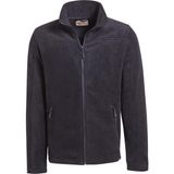 Oil Company Unisex Mikrofiber Kumaş Rüzgar Geçirmez Nem Emici Yumuşak Cepli Fermuarlı Termal Polar Mont - XS - Siyah