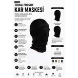 OIL COMPANY Unisex Tam Koruma Kar Maskesi, Rüzgar Geçirmez Termal Balaklava, Siyah