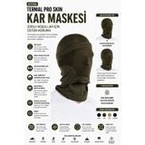 OIL COMPANY Unisex Tam Koruma Yüzü Kapatan Kar Maskesi, Balaklava, Yeşil