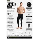 OIL COMPANY Unisex Termal İçlik Tayt Alt, Dayanıklı Hafif Nefes Alabilir Kumaş, Yüksek Isı Korumalı, Siyah, XL/2XL