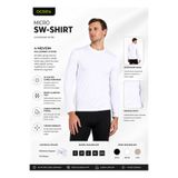 OIL COMPANY UNİSEX Uzun Kollu Outdoor Beyaz Tişört 30 Faktör UV Korumalı Nefes Alan Micro Polyester Spor Üst