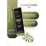Oiliva %100 Saf Susam Yağı 2 Lt Teneke Soğuk Sıkım Doğal Katkısı
