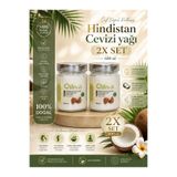 OILIVA GIDA SAN. VE DIŞ TİC. LTD. ŞTİ. %100 Doğal Hindistan Cevizi Yağı 2x300 ml – Soğuk Sıkım – Cam Şişe – Katkısız ve Saf