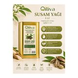 OILIVA GIDA SAN. VE DIŞ TİC. LTD. ŞTİ. %100 Doğal Saf Soğuk Sıkım Susam Yağı 1 L Teneke Ambalaj