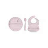 Oioi 3 Parça Beslenme Seti Misty Lilac(Basics Önlükle)