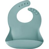 OiOi BASICS Aqua Green Renkli Mama Önlüğü Yumuşak Silikon 0-1 Yaş Türkiye Üretimi - 0 - 1 Yaş - Mavi