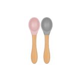 OiOi BASICS Mama Kaşığı Pinky Pink/Powder Grey