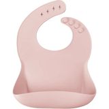 OiOi BASICS Mama Önlüğü Açık Pembe Renkli Yumuşak Silikon Türkiye Menşeli 0-1 Yaş İçin - 0 - 1 Yaş