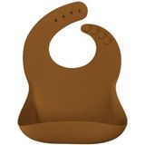 OiOi BASICS Mama Önlüğü - Woody Brown %100 Premium Silikon Türkiye Menşeli Yumuşak Dokulu - 0 - 1 Yaş - Kahverengi