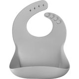 Oioi Basics Silikon Mama Önlüğü Powder Grey - Standart - Çok Renkli