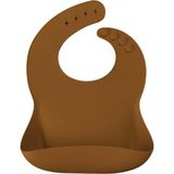 Oioi Basics Silikon Mama Önlüğü Woody Brown - Standart - Çok Renkli