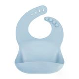 Oioi Basics Silikon Önlük - (Mineral Blue) Mineral Mavisi