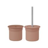 Oioi Ham Hüp Woody Brown / Powder Grey Pipetli Bardak Seti
