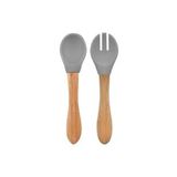 Oioi Mama Kasigi Ve Catal Seti Powder Grey