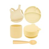 Oioi Mellow Yellow Beşli Set (Önlük+Tabak+Kase+Bardak+Kaşık)