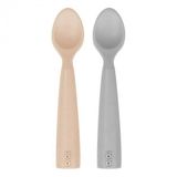 Oioi Nam Nam 2'li Bubble Beige Powder Grey Silikon Kaşık