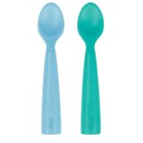 Oioi Nam Nam 2'Li - Mineral Blue/Aqua Green - Mavi Mama Kaşığı
